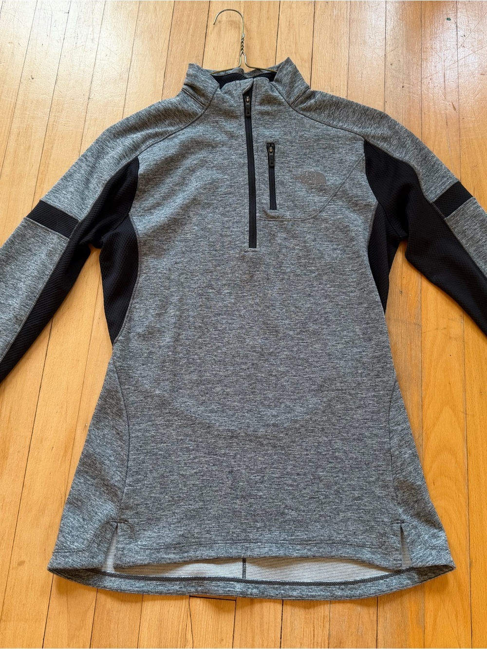 The North Face Women’s Gray & Black Quarter-Zip Shirt